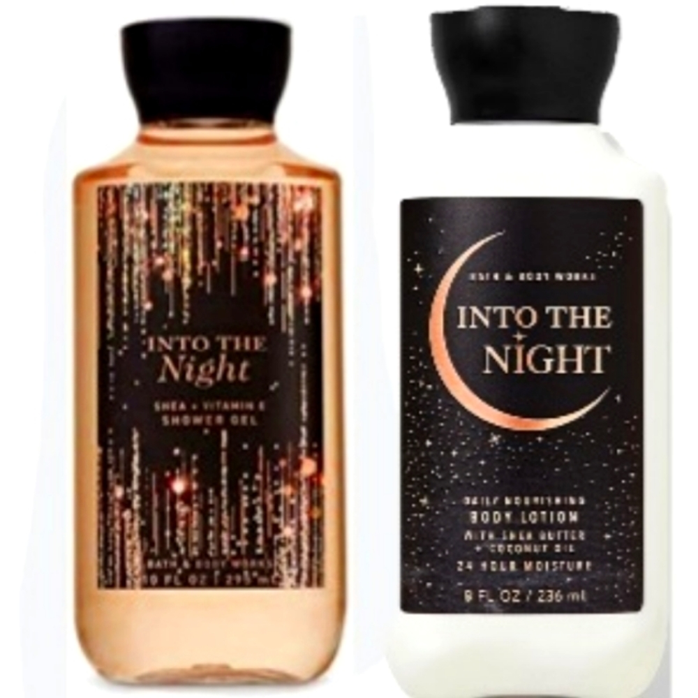 Bath & Body Works INTO TH NIGHT Shower Gel and Body Lotion NWT New Set 2PC
